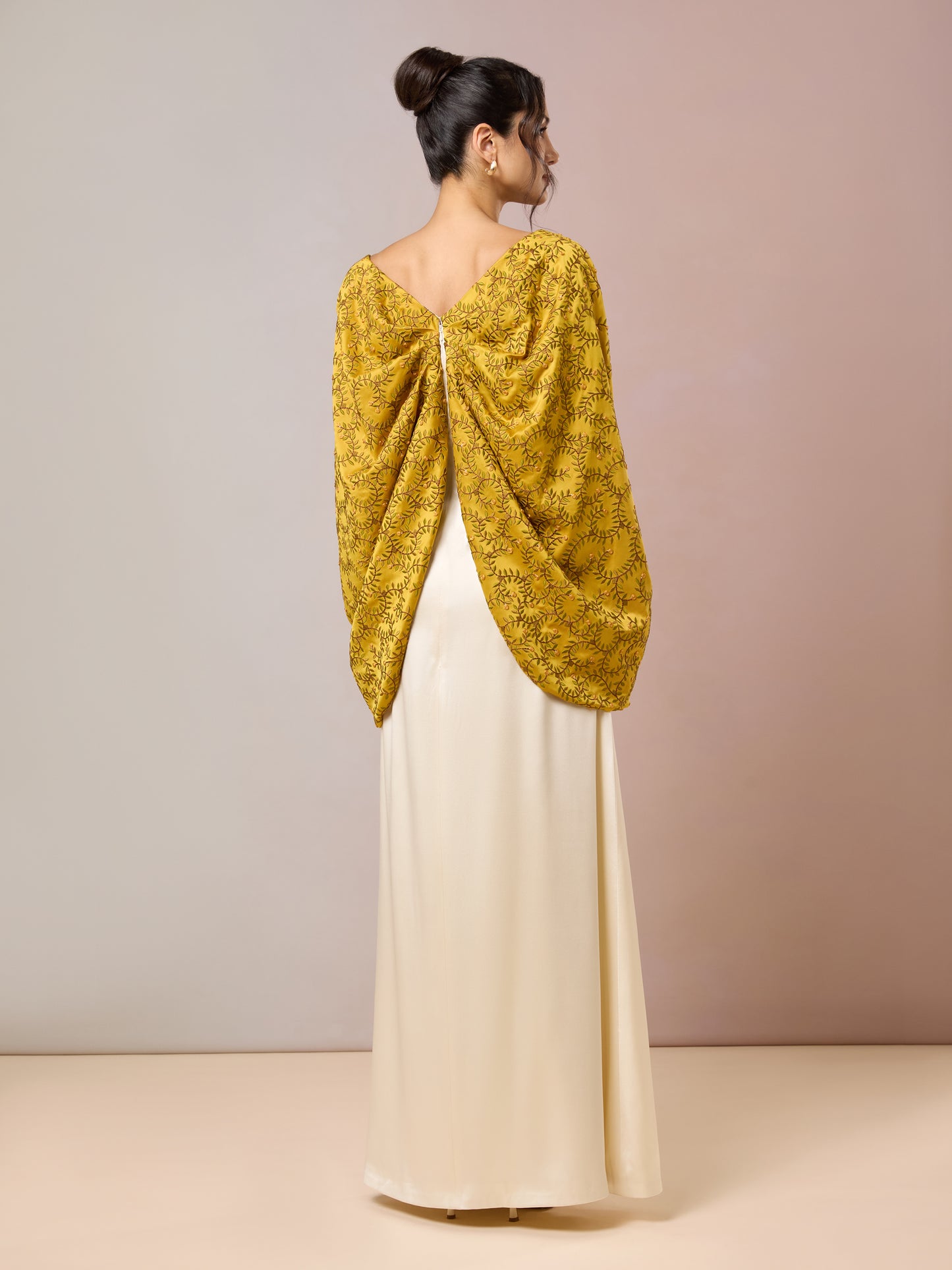 Harvest Gold & Ivory Kaftan - Marushika