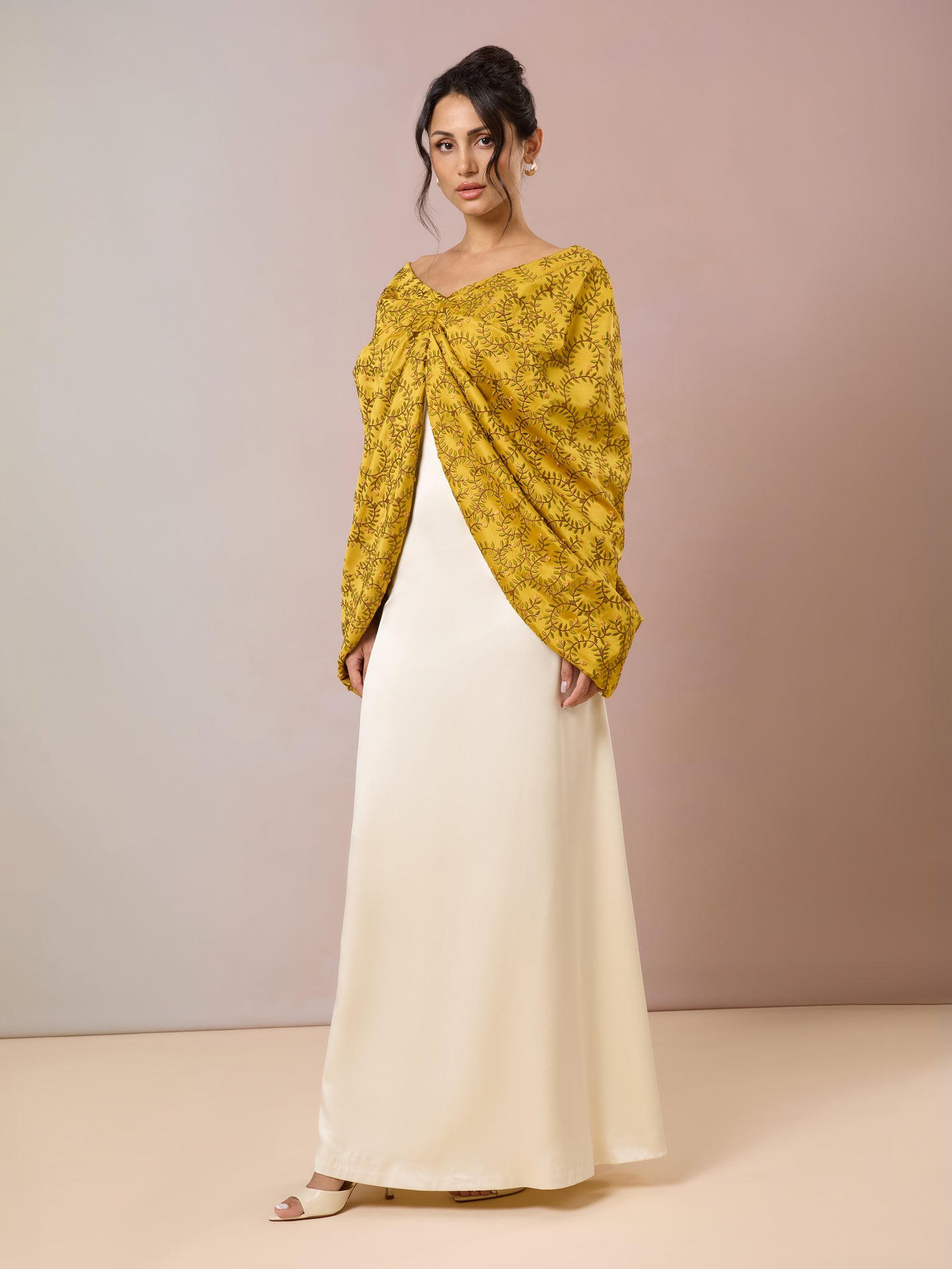 Harvest Gold & Ivory Kaftan