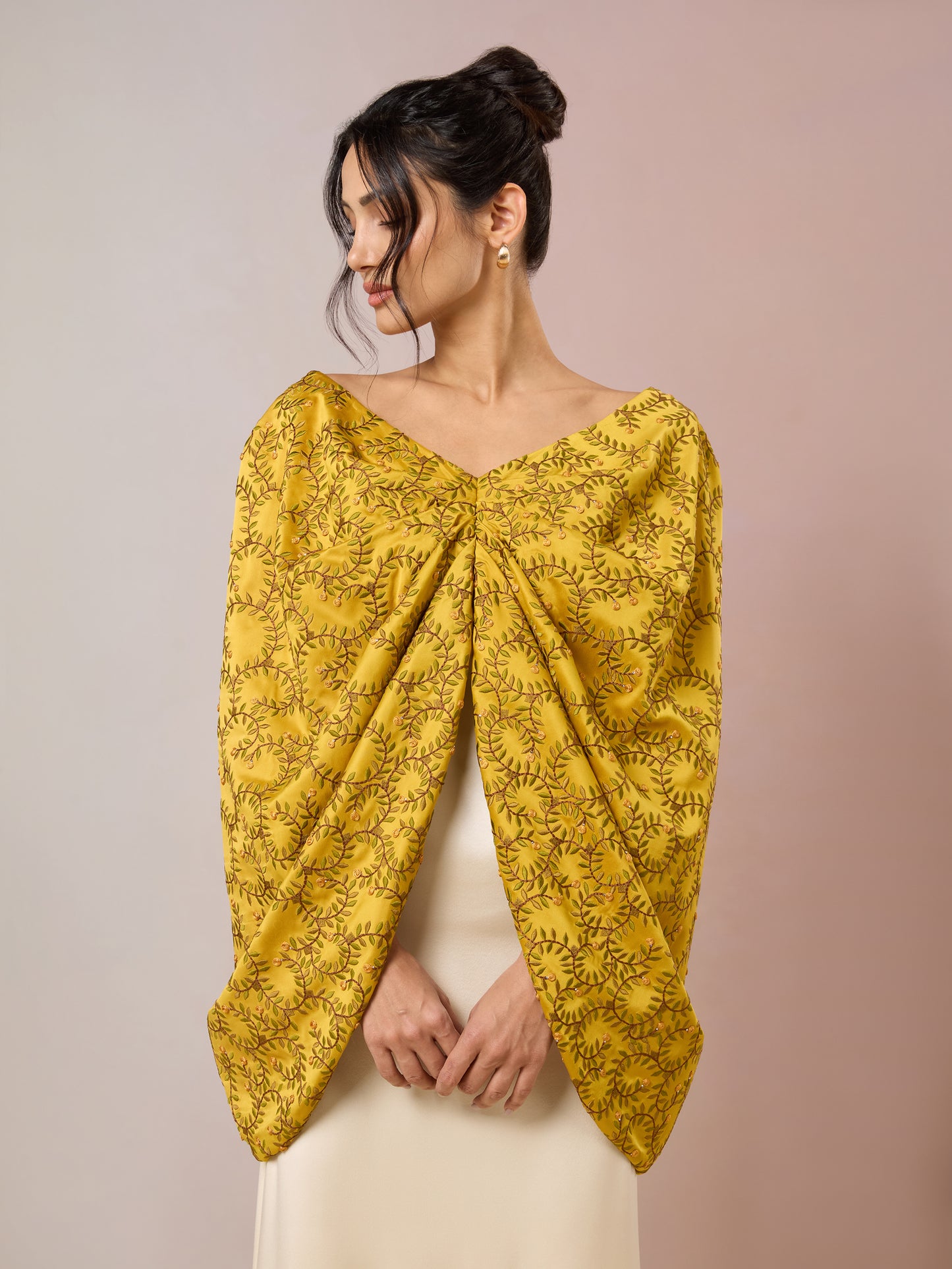 Harvest Gold & Ivory Kaftan