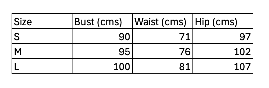 Collection Size Guide
