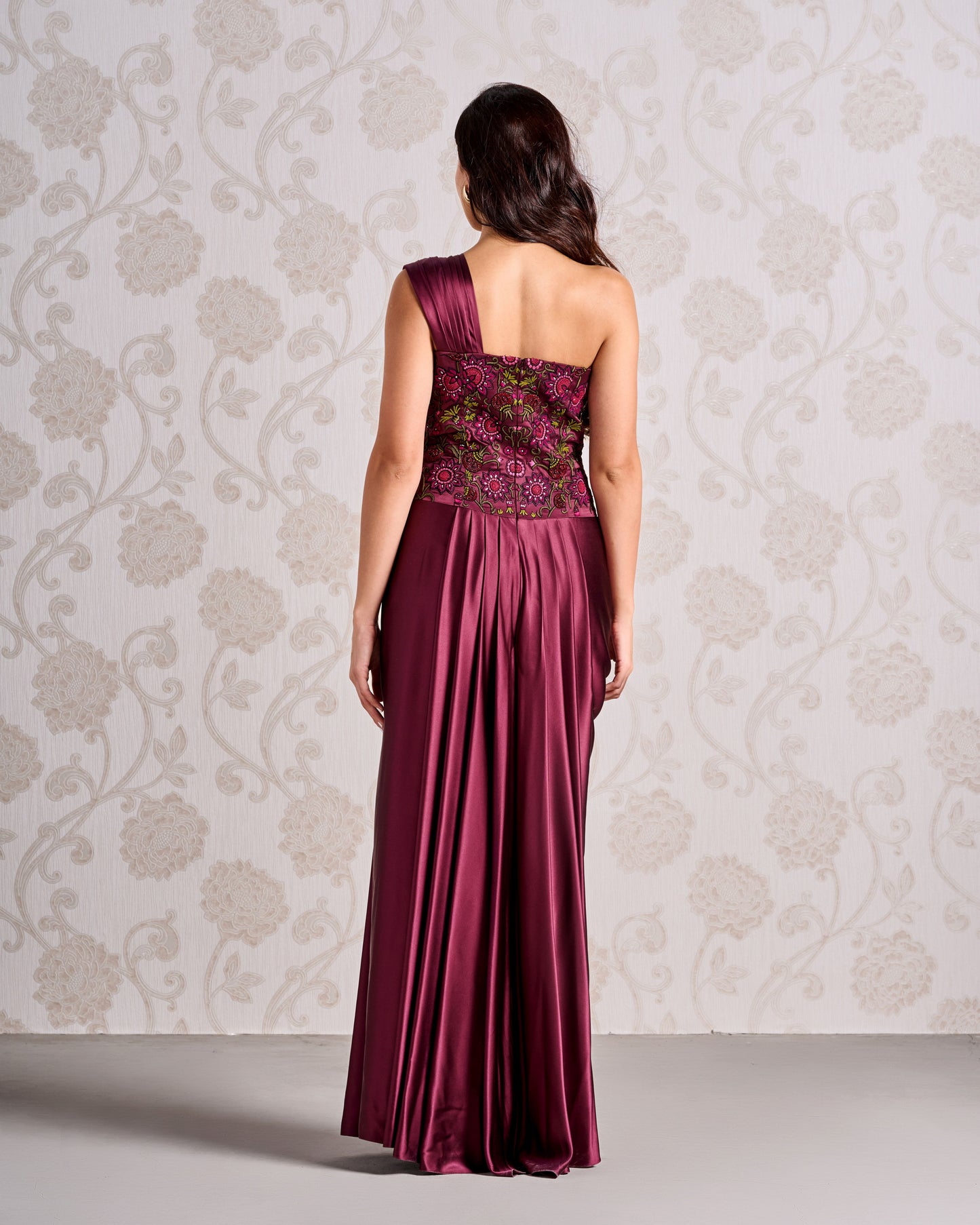 Evening Gown - Wine Bouquet