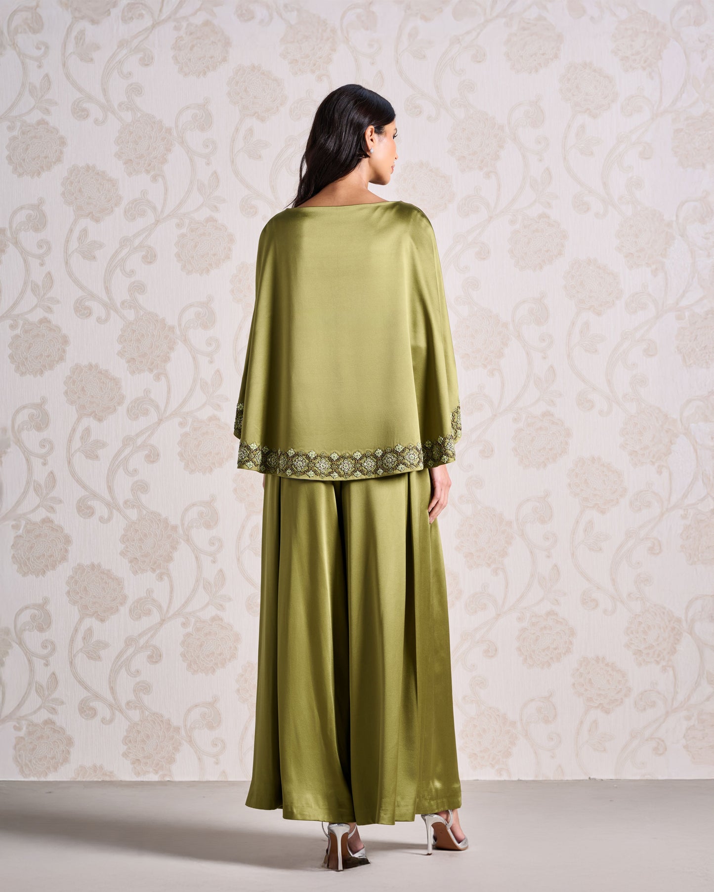 Top & Trouser Set - Honey Olive & Velvet Indigo