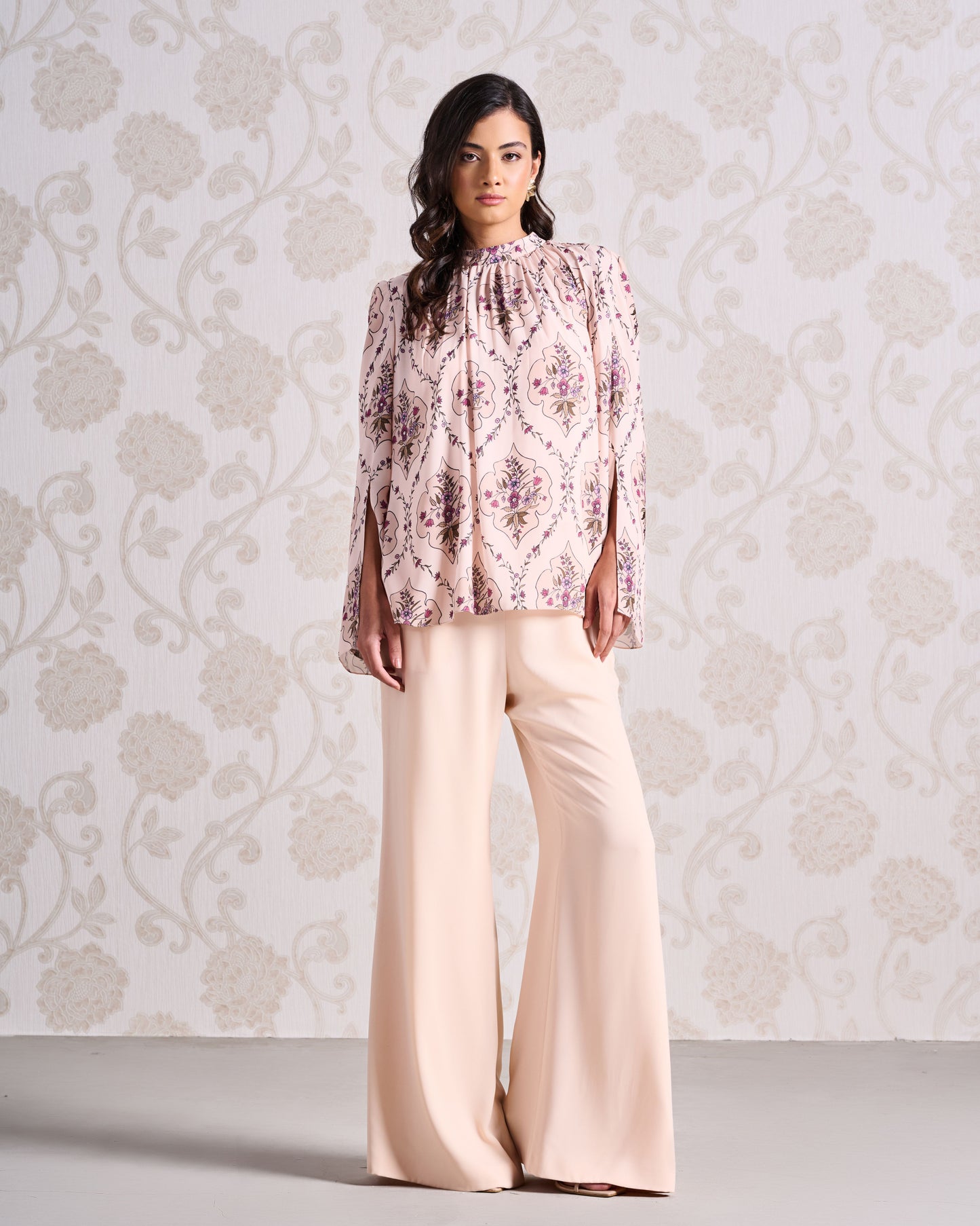 Top & Trouser Set - Porcelain Glow