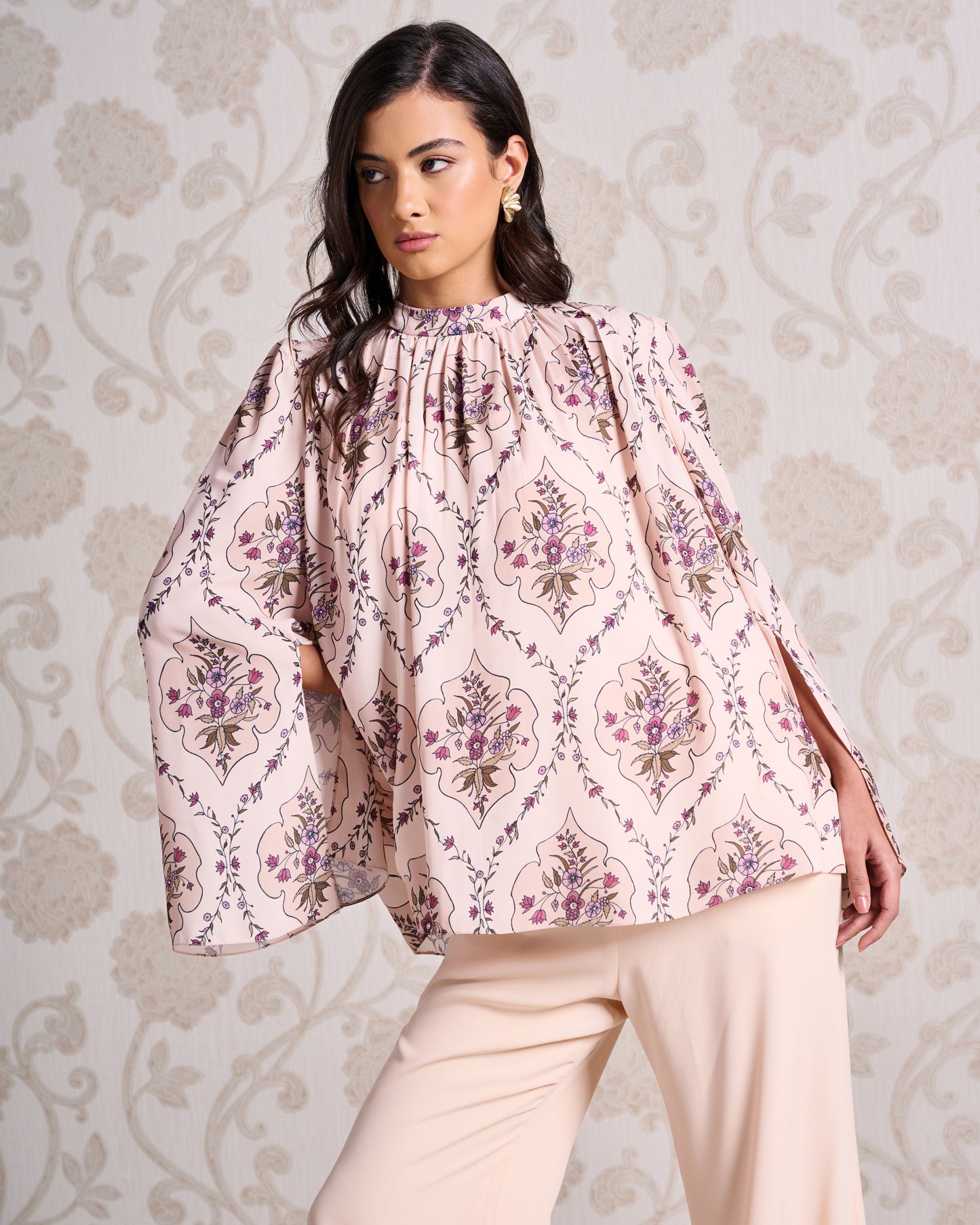 Top & Trouser Set - Porcelain Glow