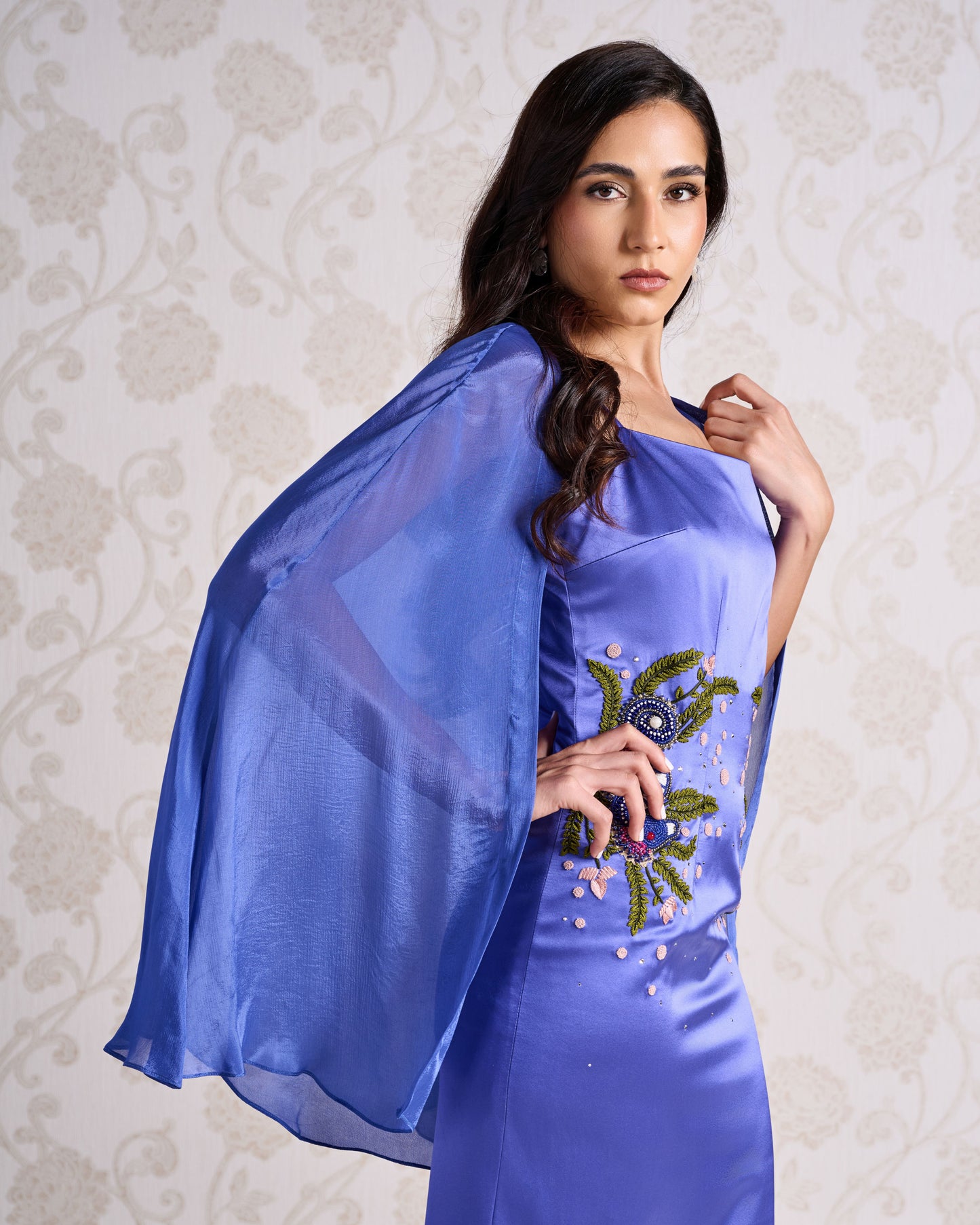 Short Dress - Velvet Indigo