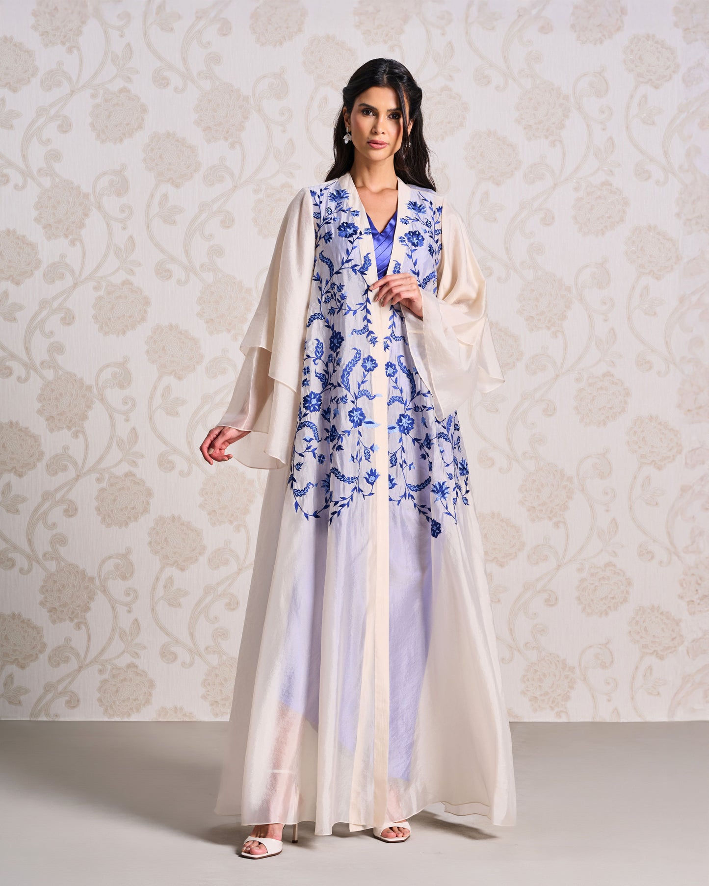 Jacket & Dress - Champagne & Velvet Indigo