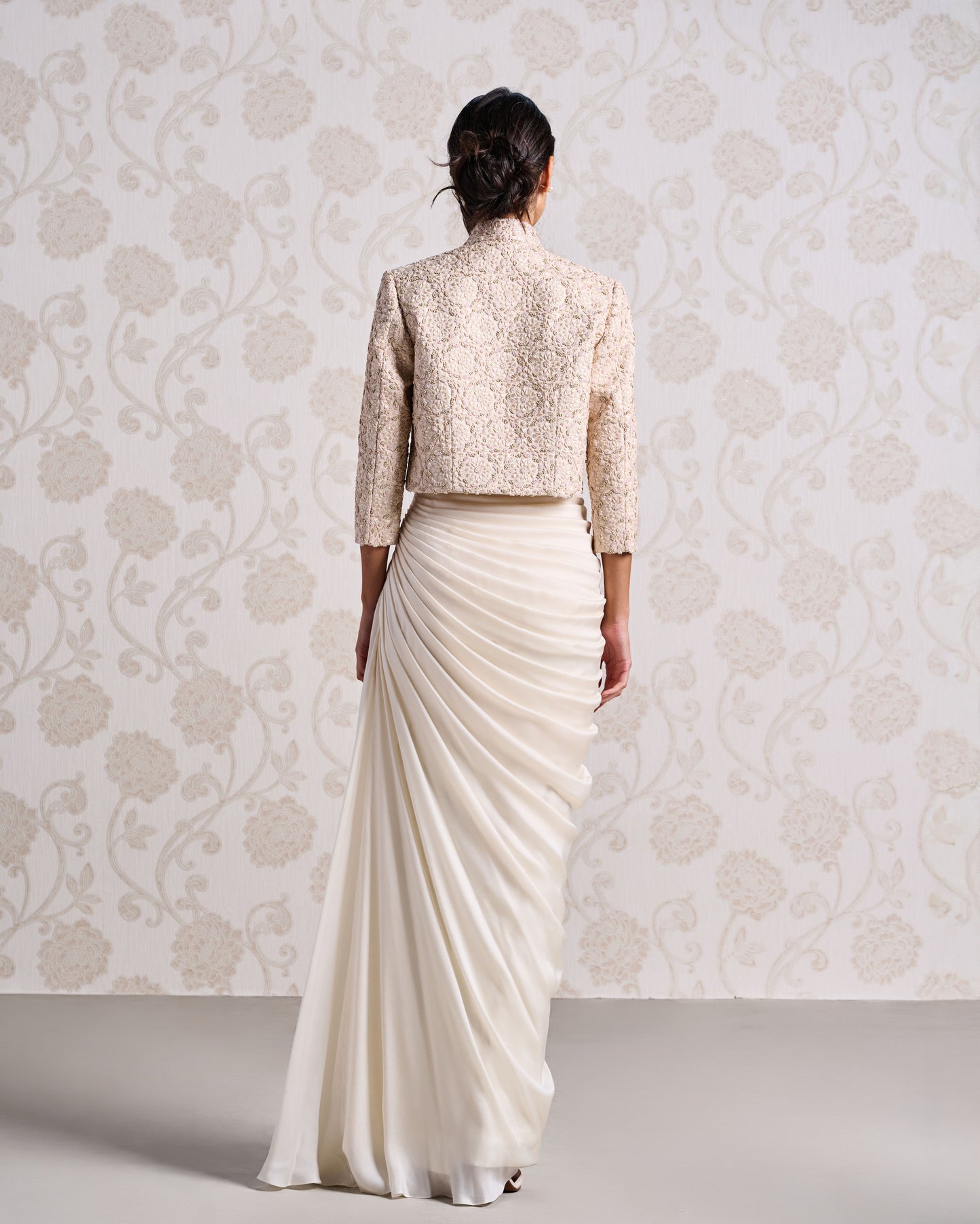 Evening Gown with Jacket - Champagne