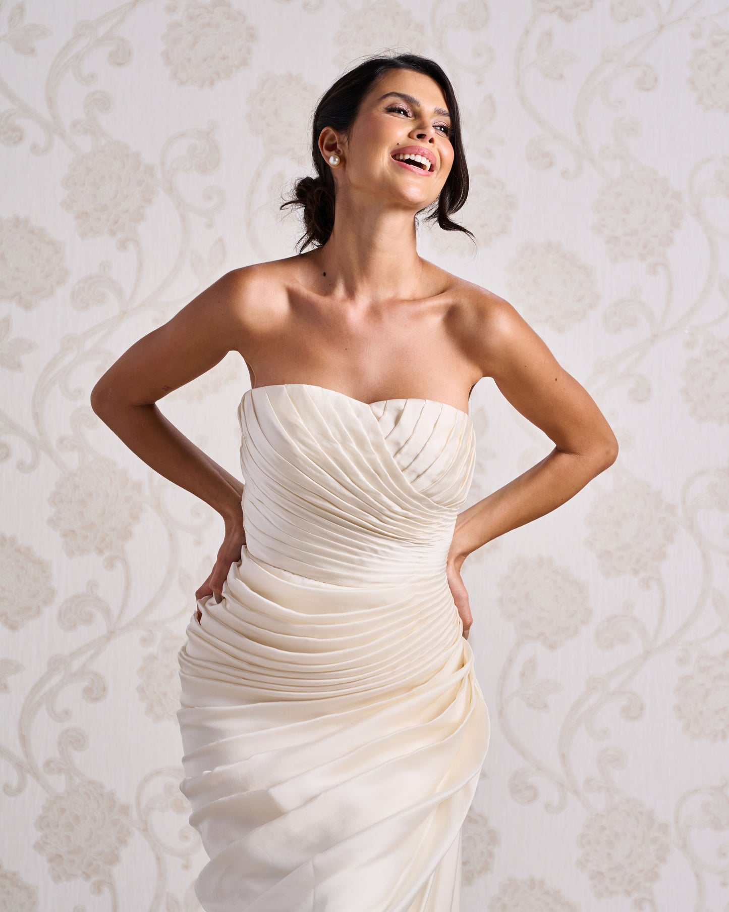 Evening Gown with Jacket - Champagne