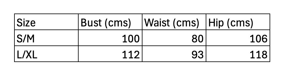 Collection Size Guide