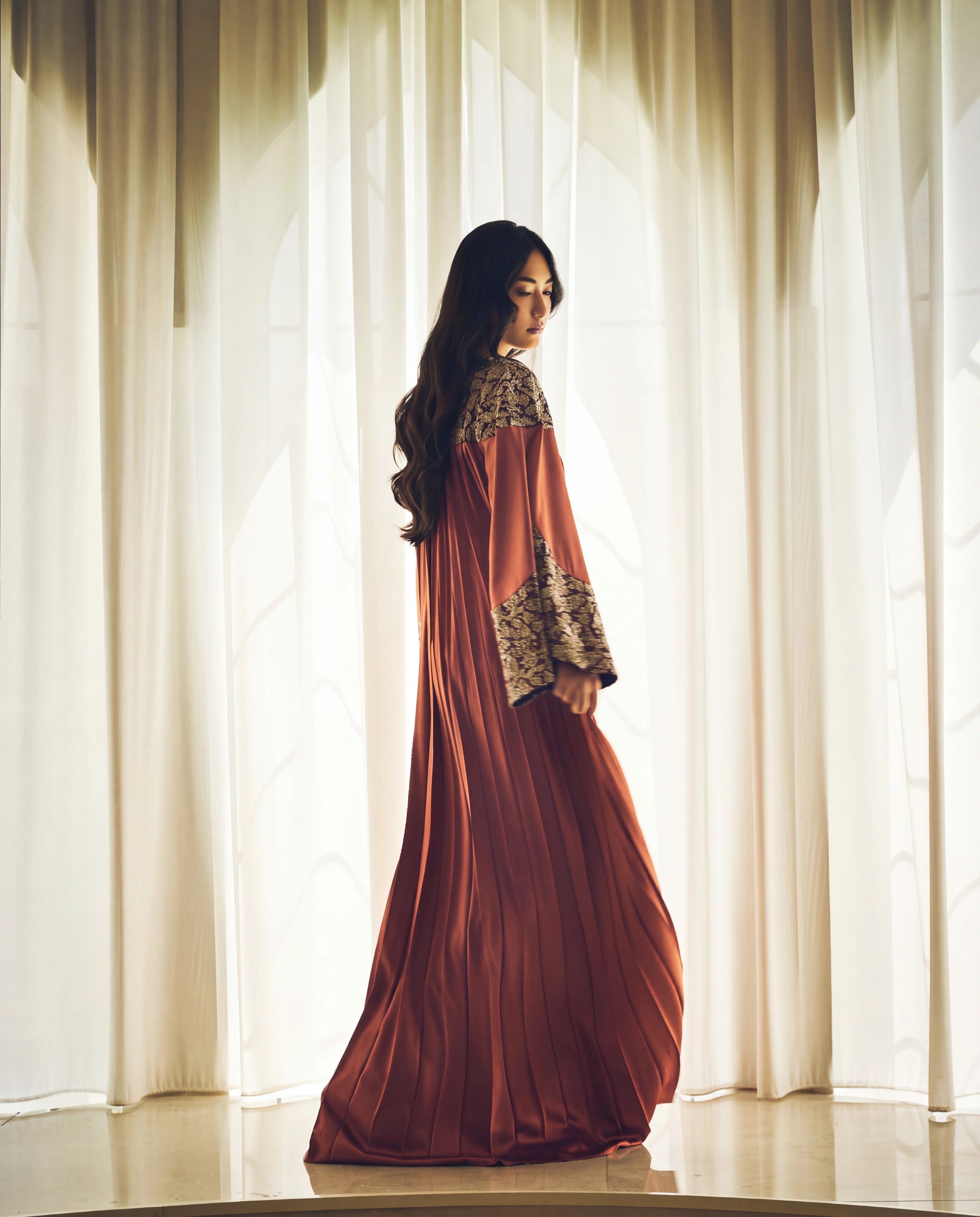 Kaftan - Terracotta Luxe & Wine Bouquet