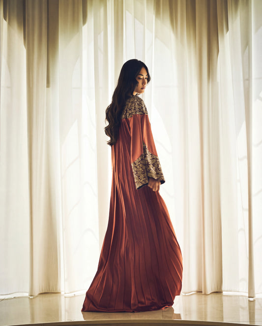 Kaftan - Terracotta Luxe & Wine Bouquet