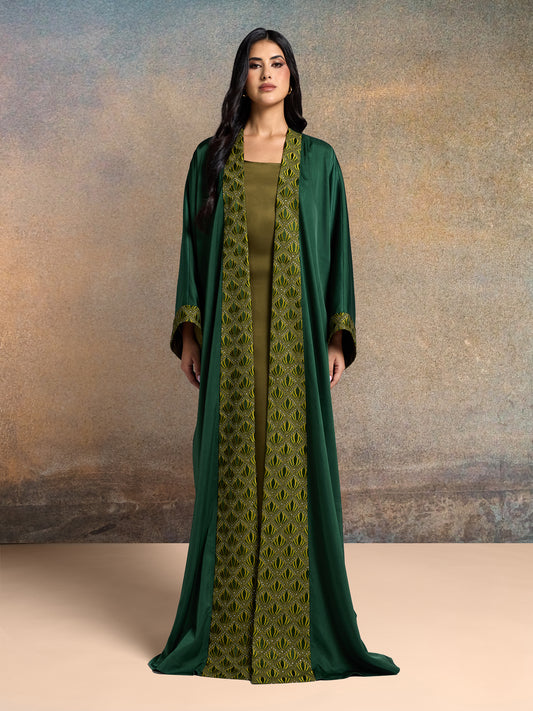 Abaya - Forest Majesty & Honey Olive