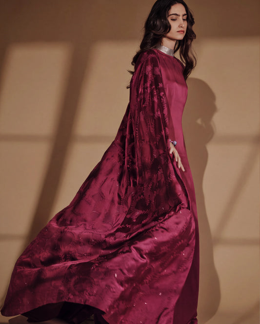 Evening Gown - Cranberry