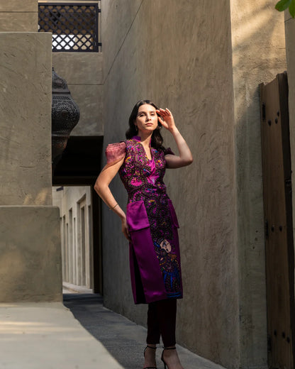 Kurti & Trouser - Persian Rose