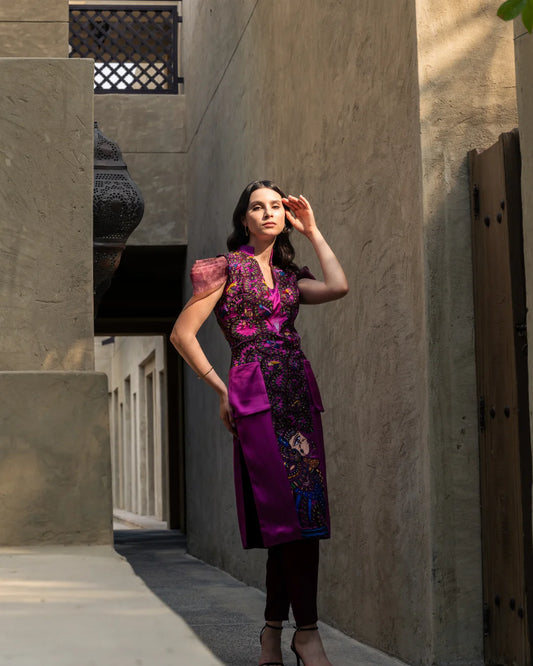 Kurti & Trouser - Persian Rose