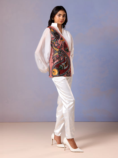 Top & Trouser - Chantilly White