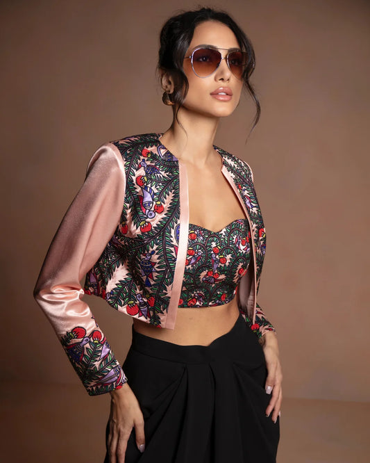 Jacket & Top - Peach
