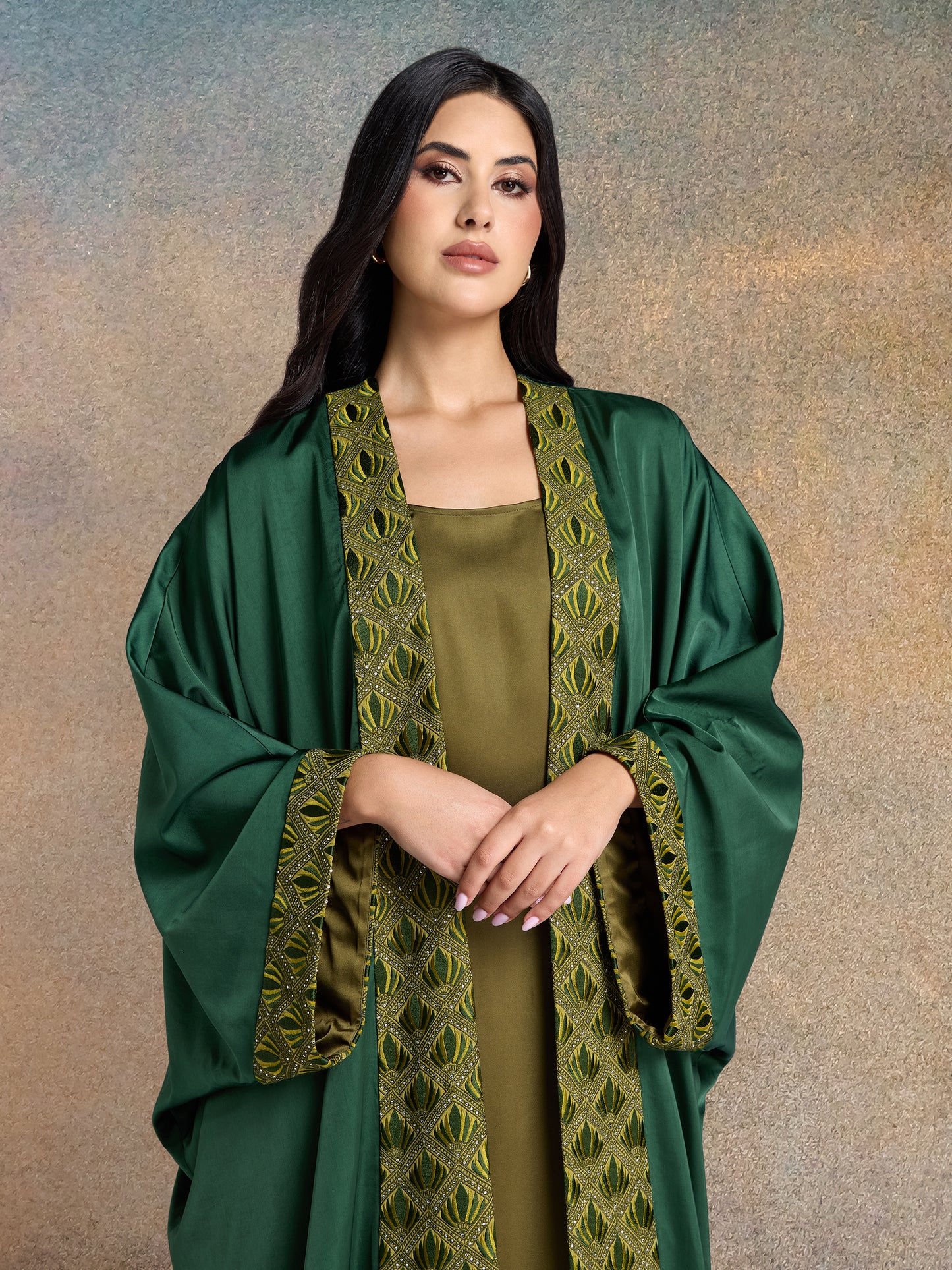 Abaya - Forest Majesty & Honey Olive