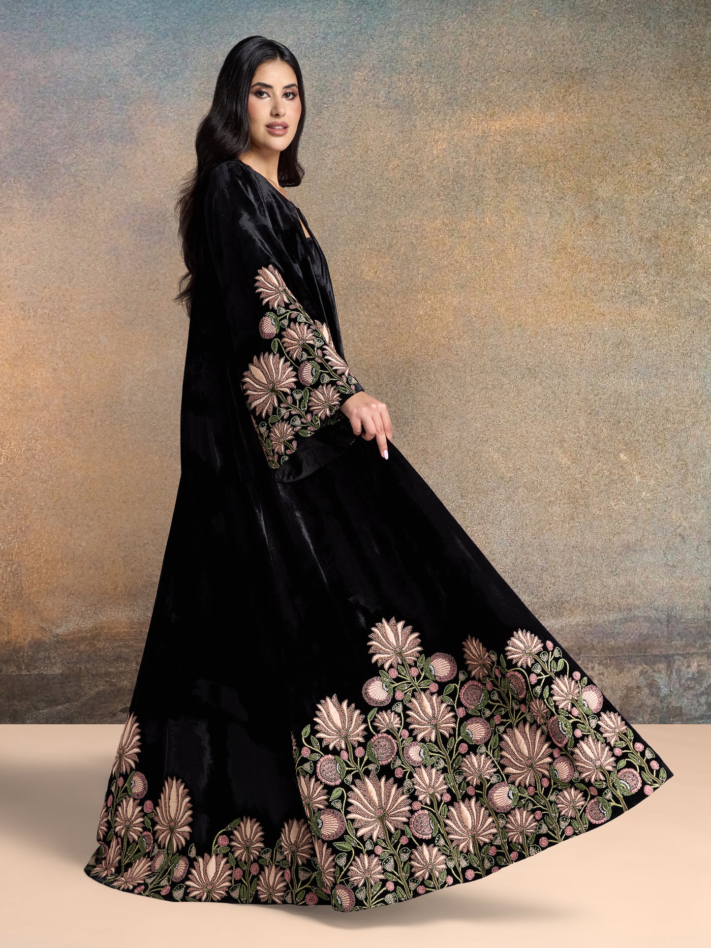 Abaya - Charcoal Dust