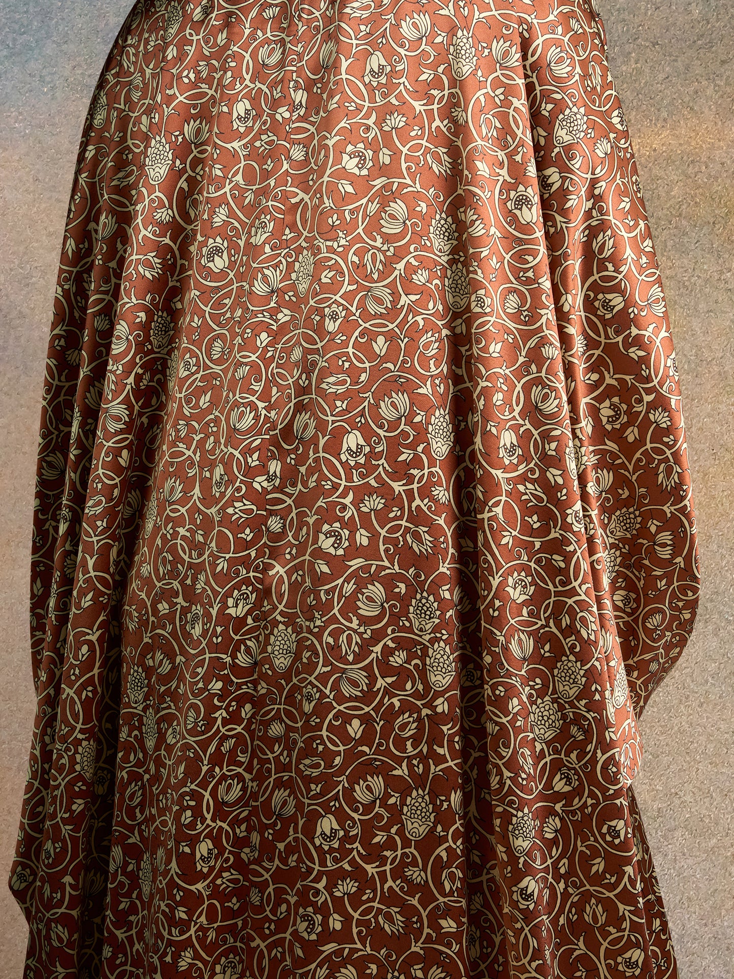 Abaya with Dress - Terracotta Luxe