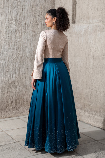 Skirt & Top - Vanilla & Moonlight Blue