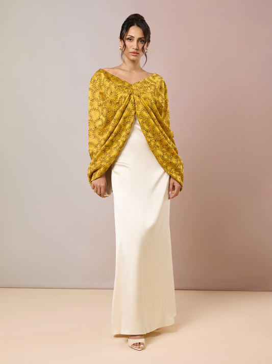 Harvest Gold & Ivory Kaftan