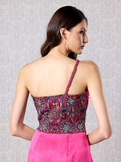 Dress - Merlot Silk Satin