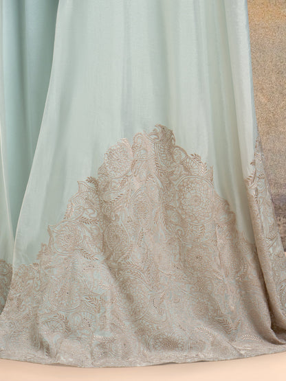 Kaftan with Cape - Champagne & Sea Glass