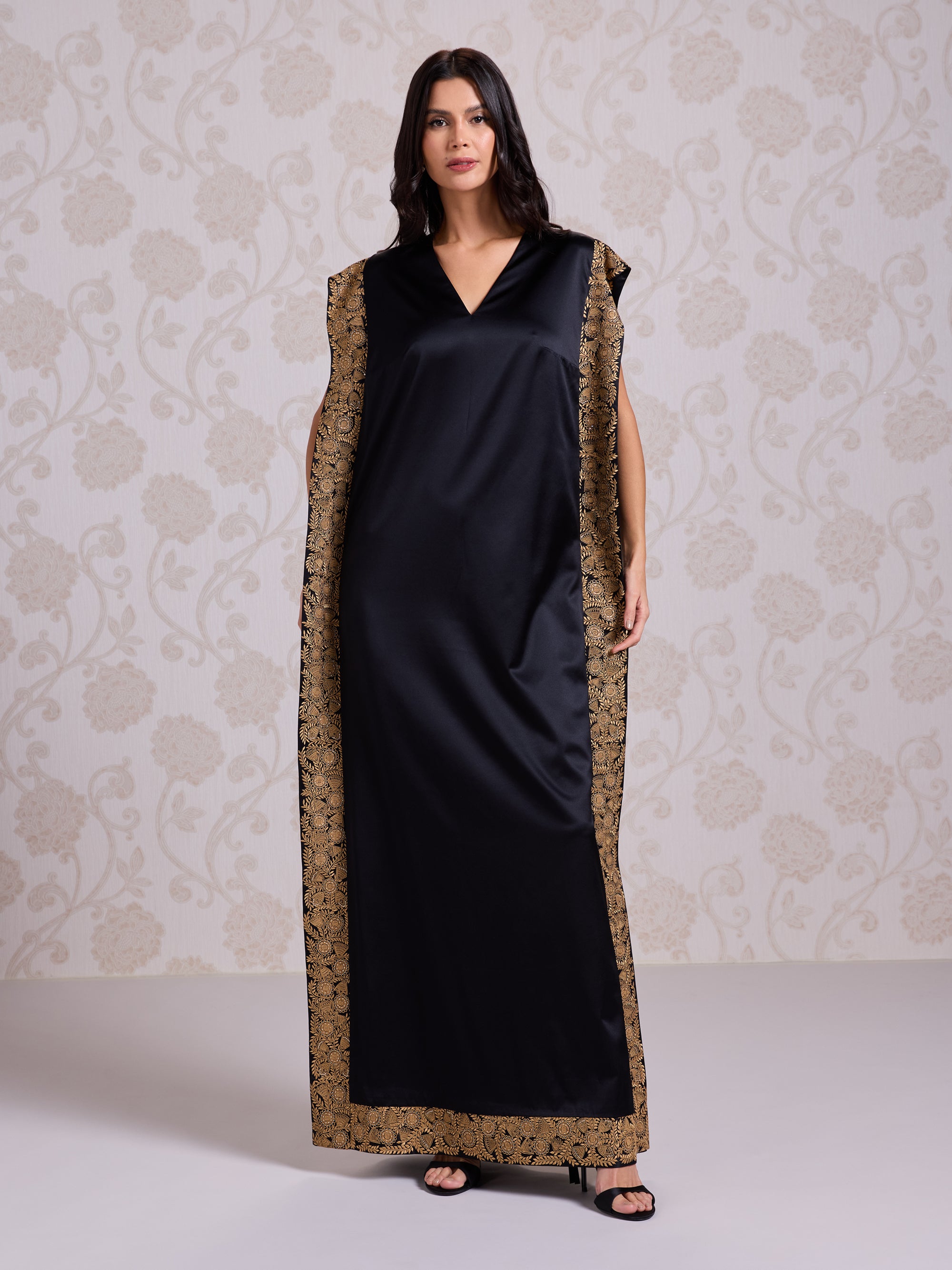 Kaftan - Charcoal Dust (Silk Satin)