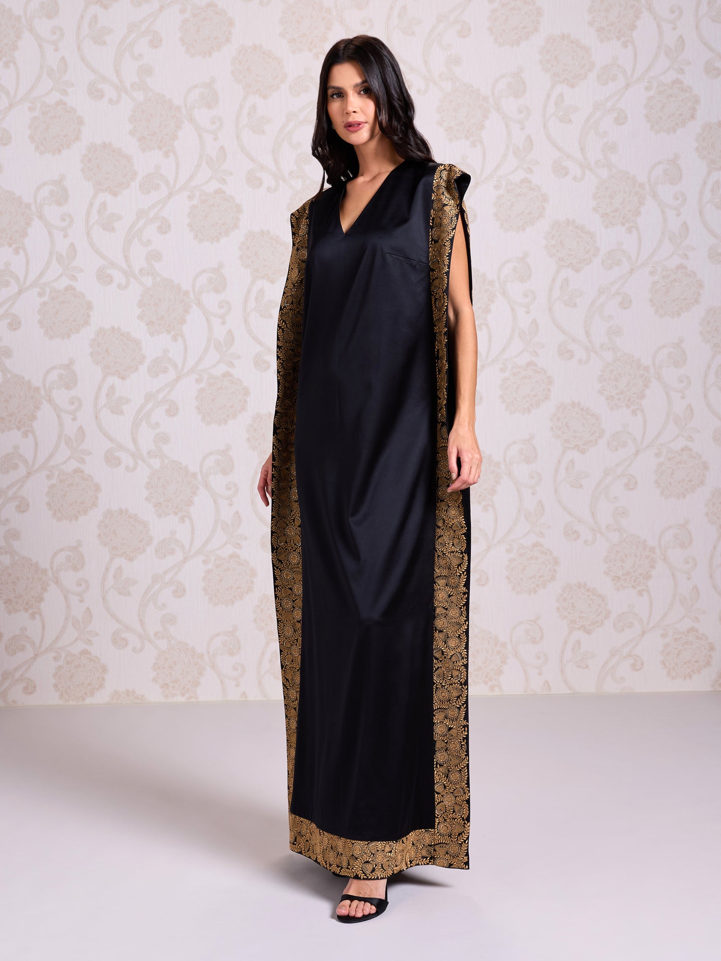 Kaftan - Charcoal Dust (Silk Satin)