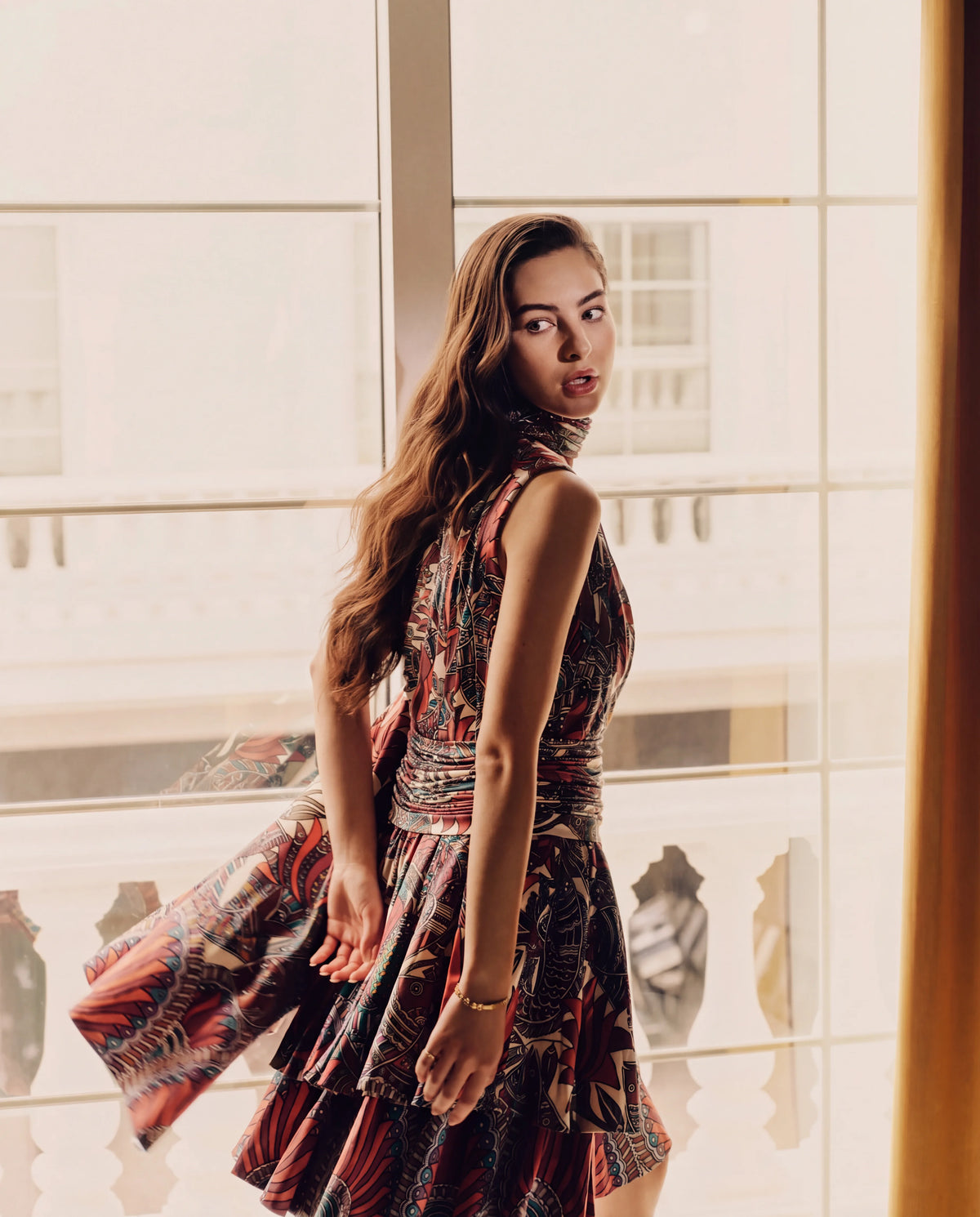 Short Dress - Vanilla & Cranberry