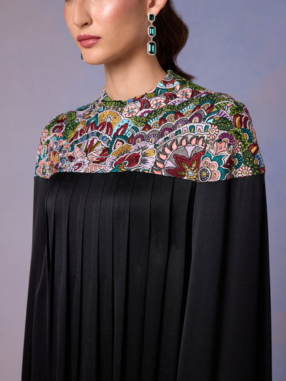 Kaftan - Midnight Black Silk