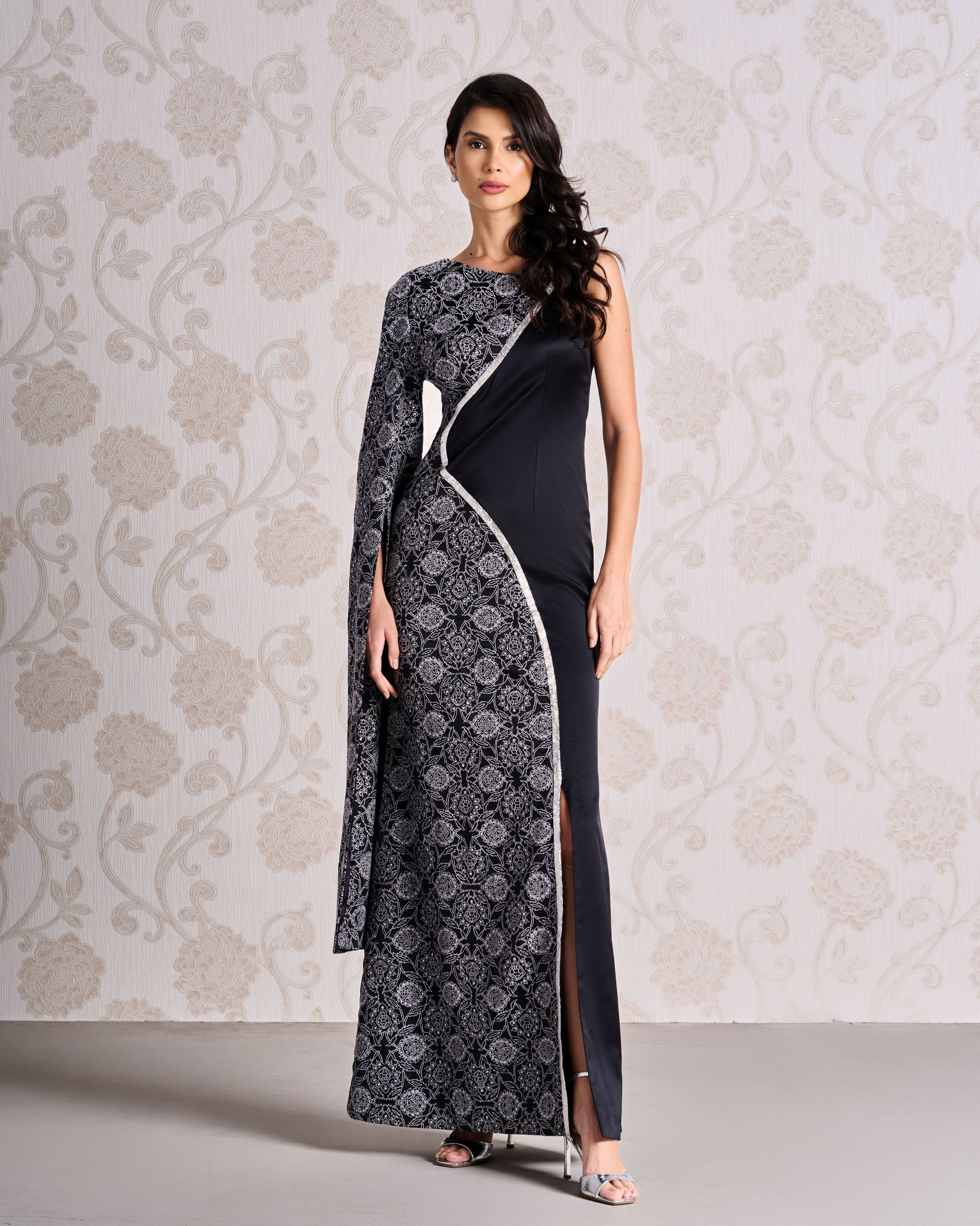 Evening Gown - Charcoal Dust
