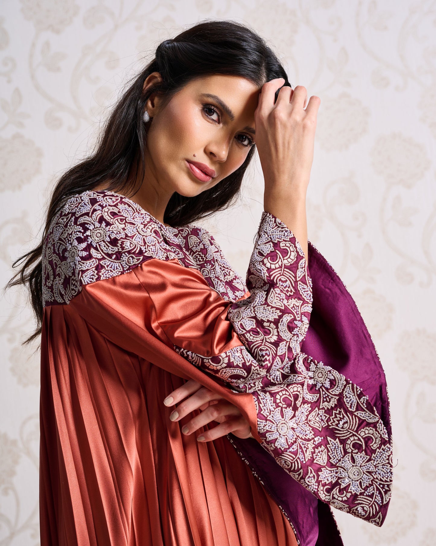 Kaftan - Terracotta Luxe & Wine Bouquet