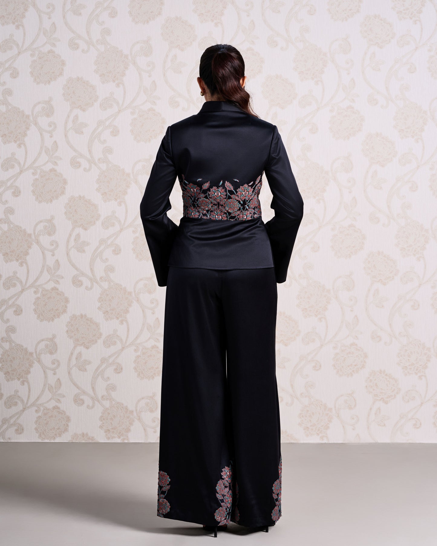 Top & Trouser Set - Charcoal Dust