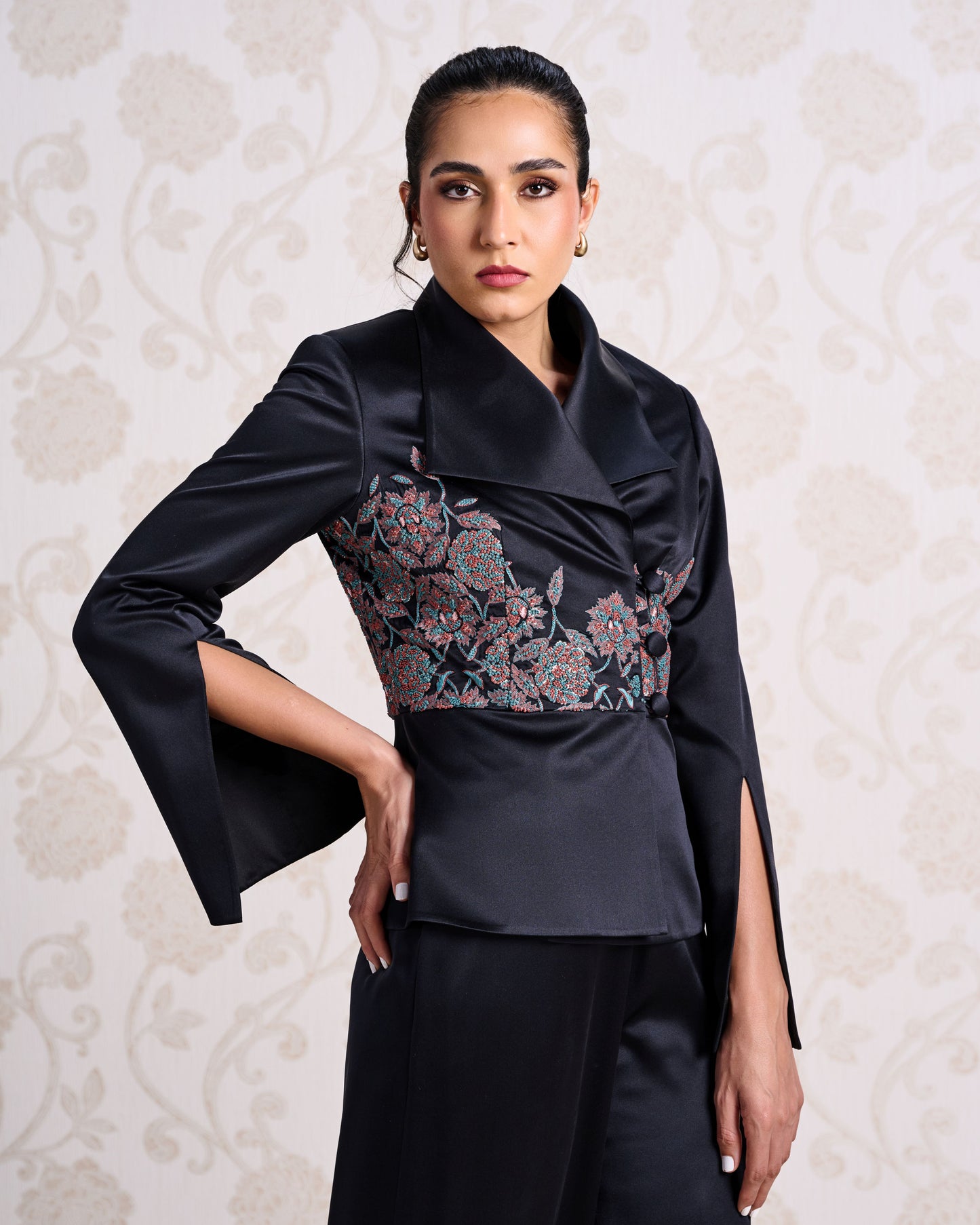 Top & Trouser Set - Charcoal Dust