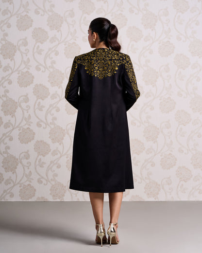 Jacket & Dress - Charcoal Dust & Honey Olive