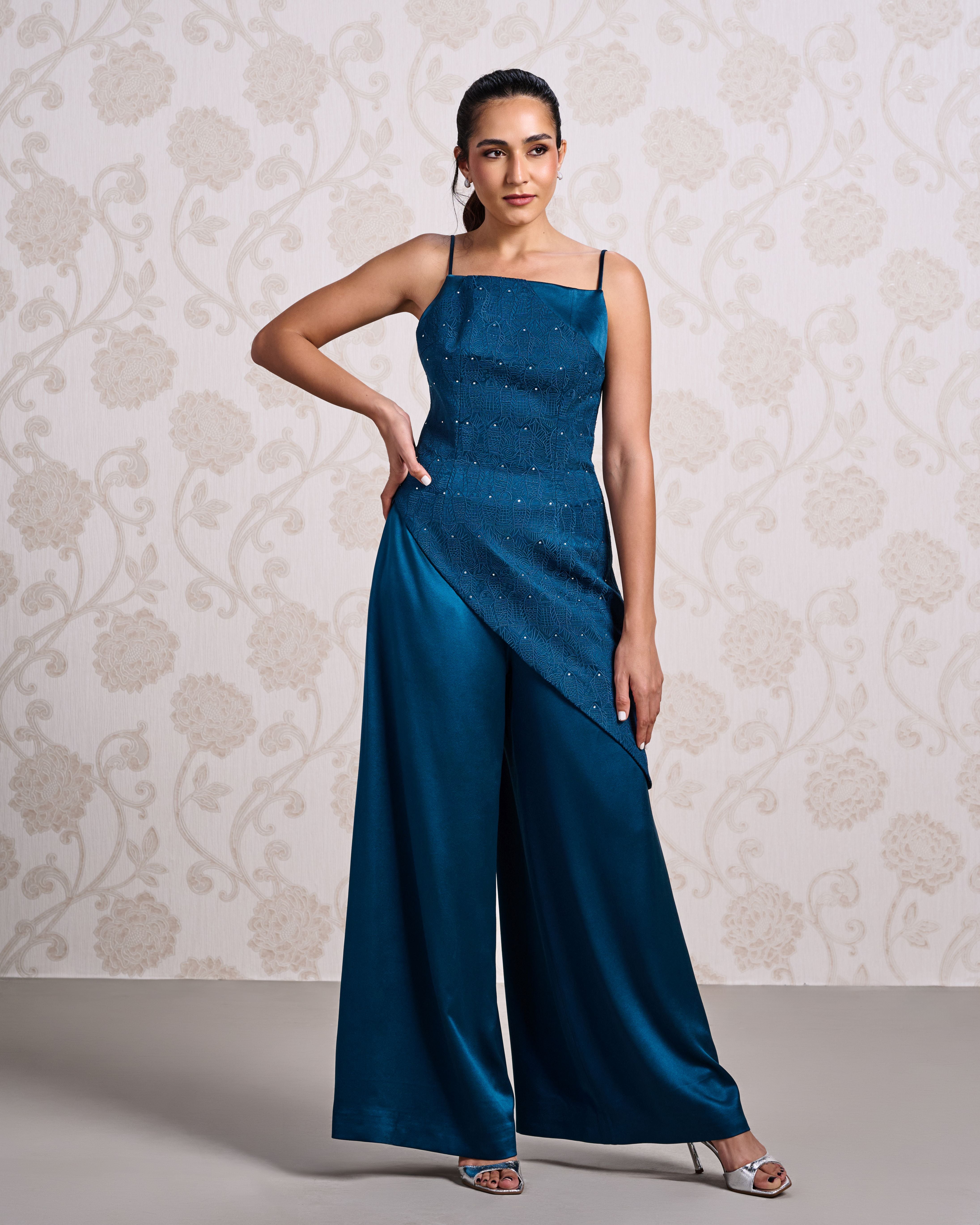 Top & Trouser Set - Moonlight Blue