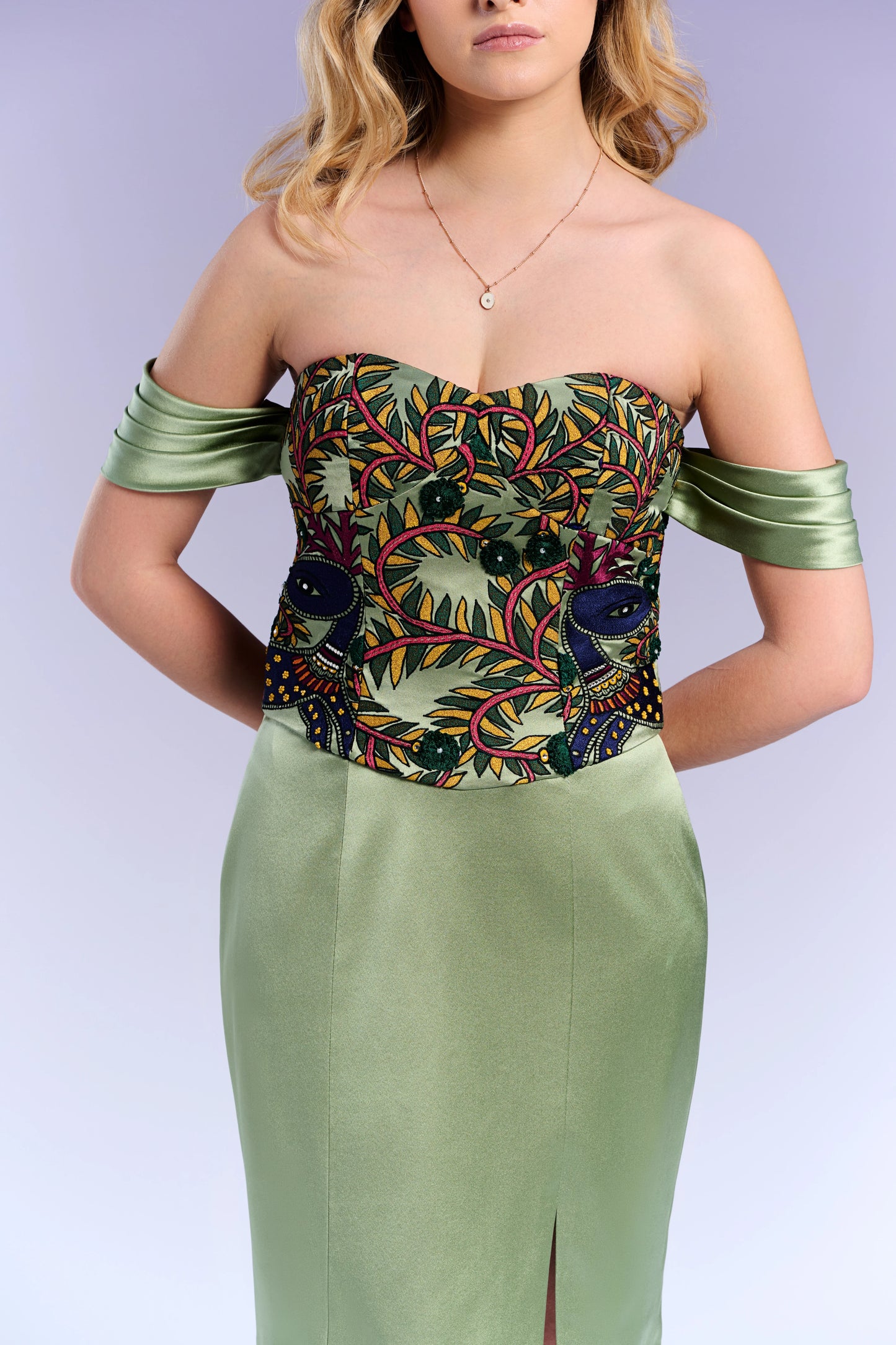 Short Dress - Sage Whisper