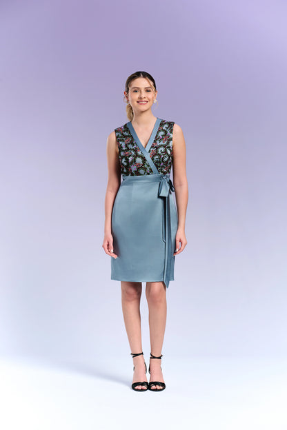 Short Dress - Glacier Blue