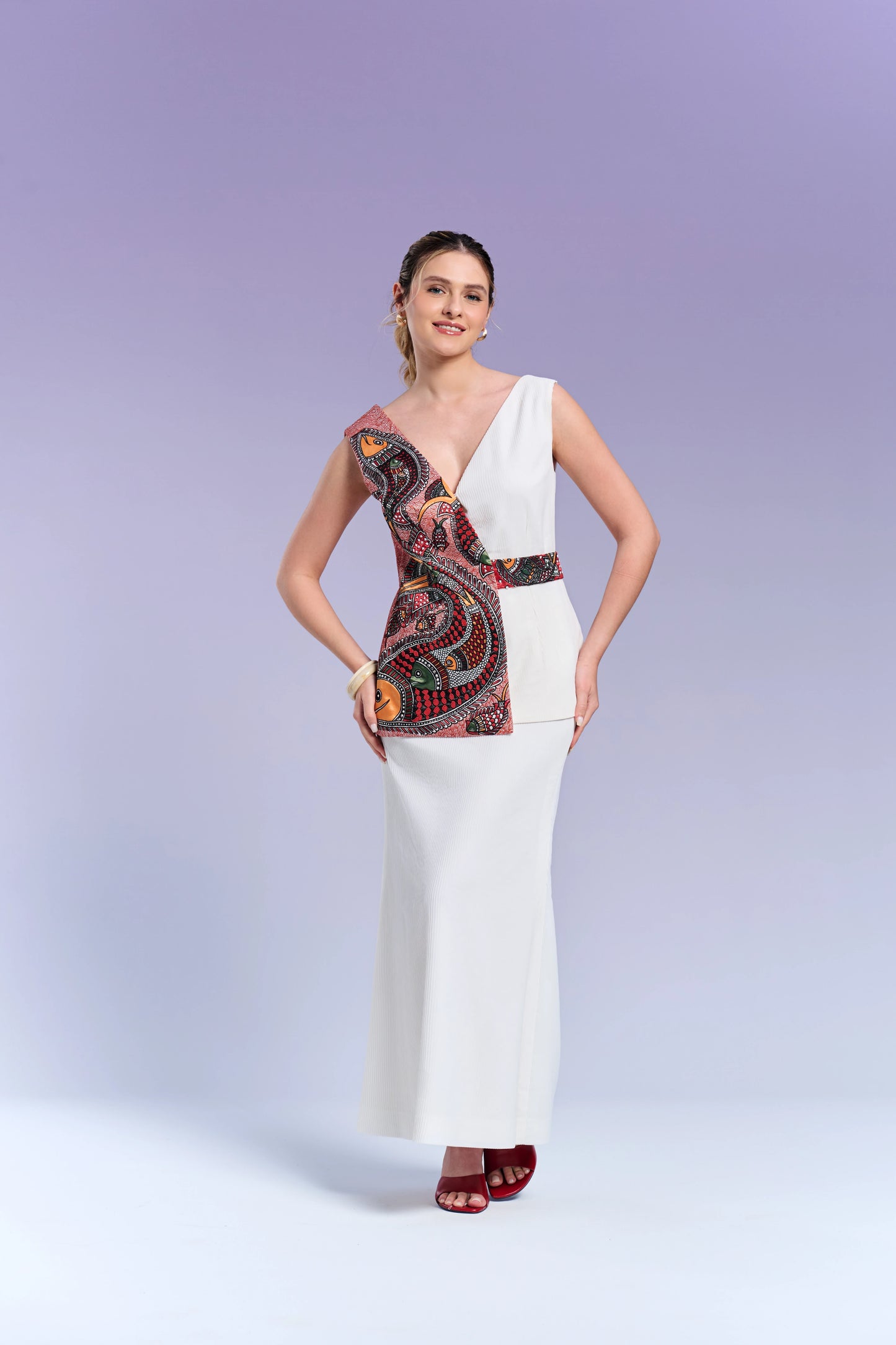 Skirt & Top - Chantilly White