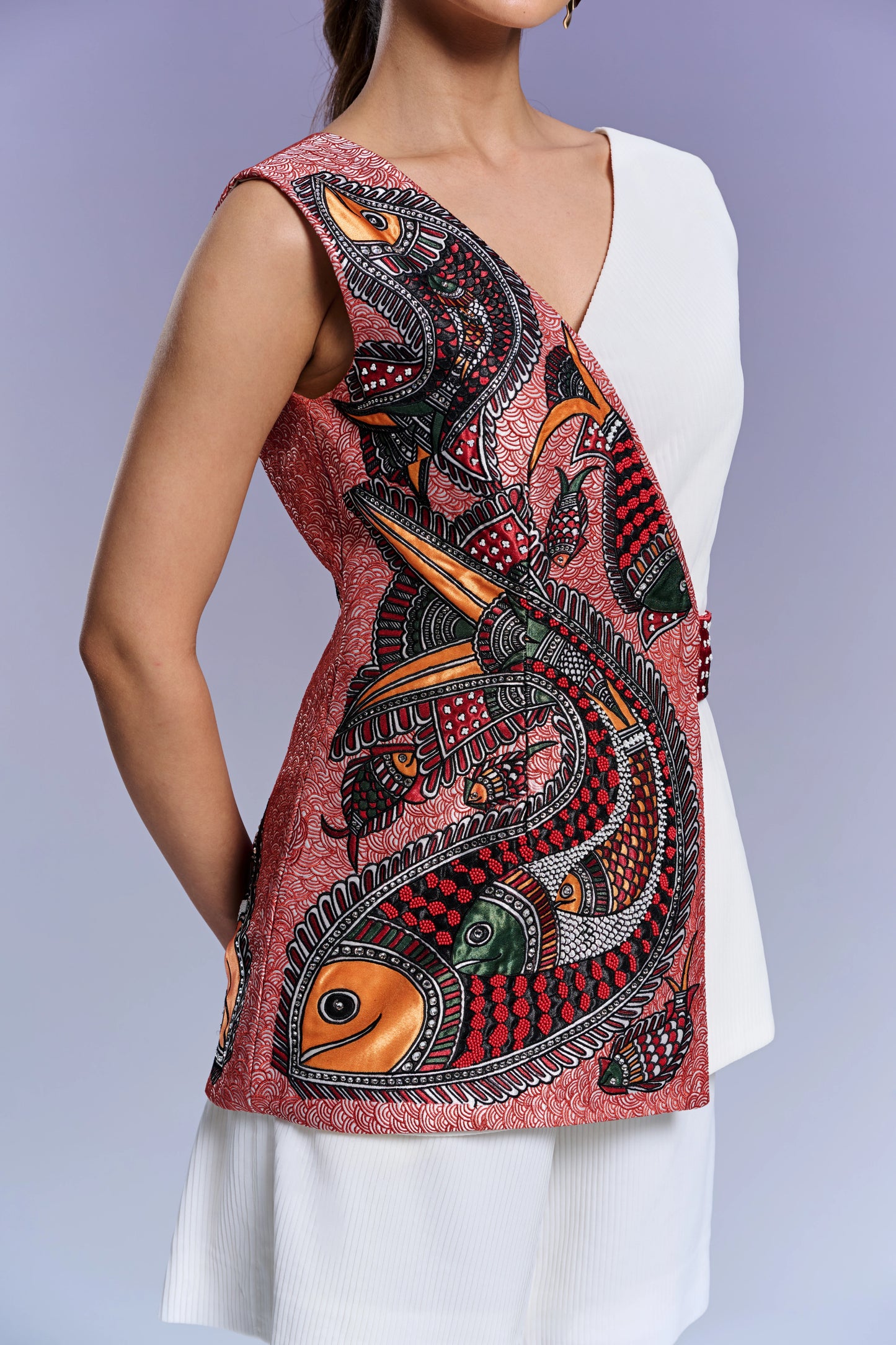 Top & Shorts - Chantilly White