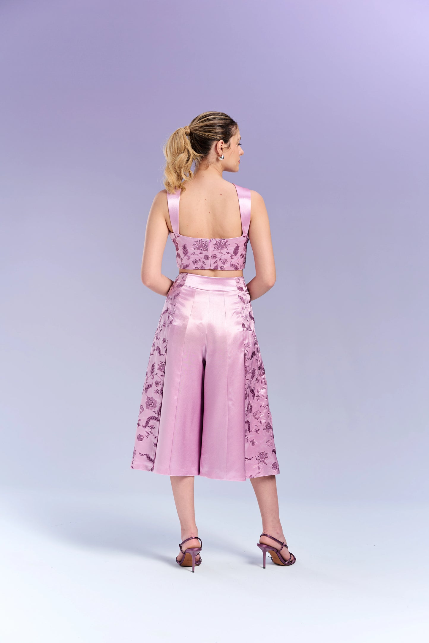 Top & Culottes - French Lilac