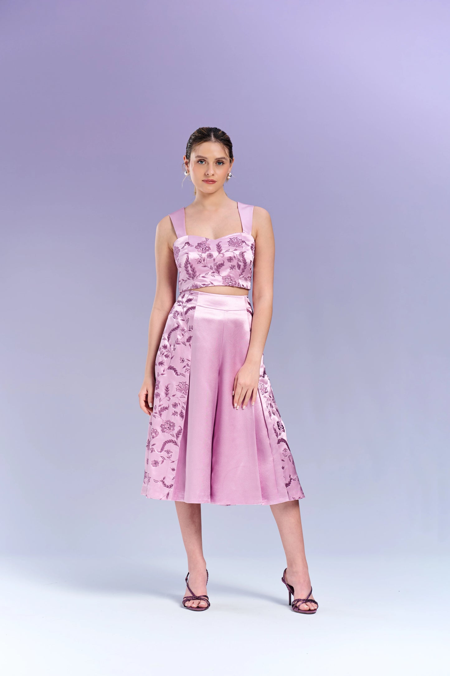 Top & Culottes - French Lilac