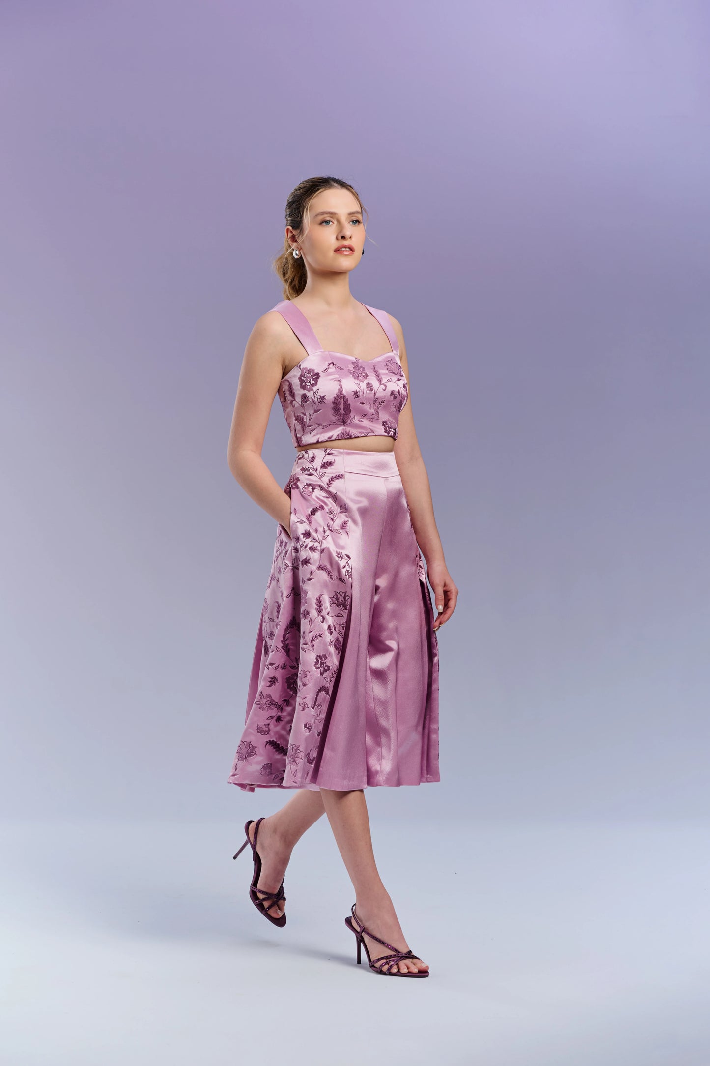Top & Culottes - French Lilac