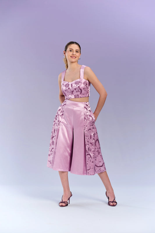 Top & Culottes - French Lilac