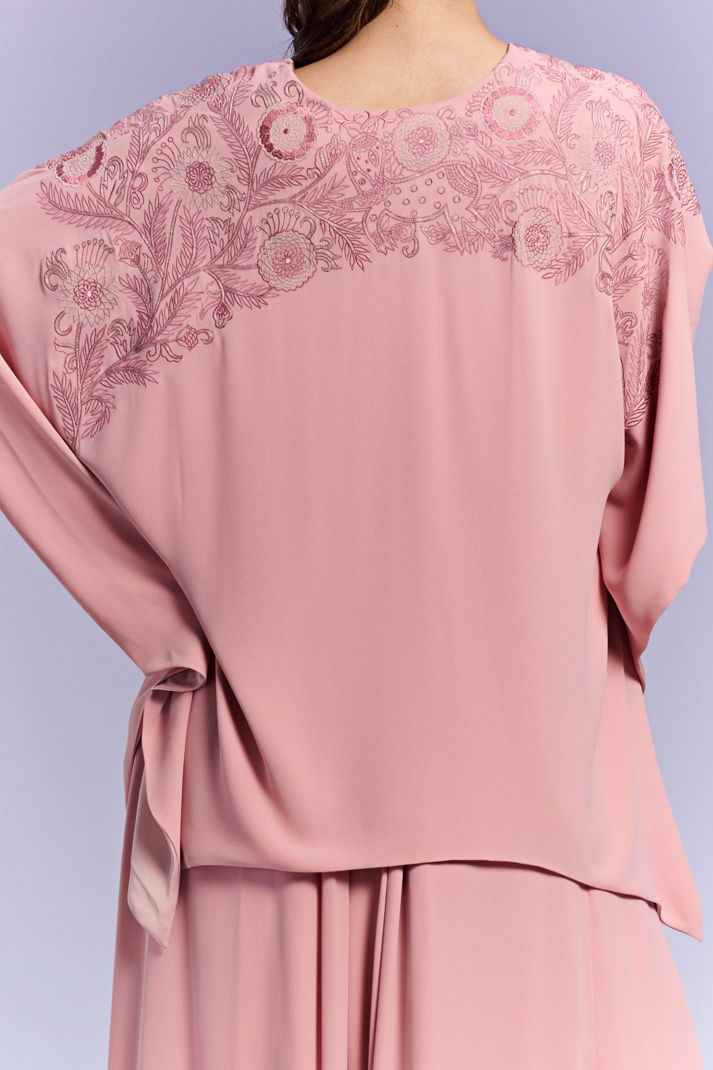 Top & Wide-Leg Pants - French Rose