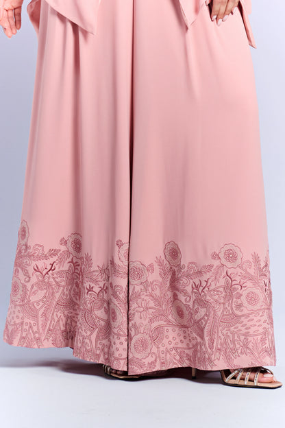 Top & Wide-Leg Pants - French Rose