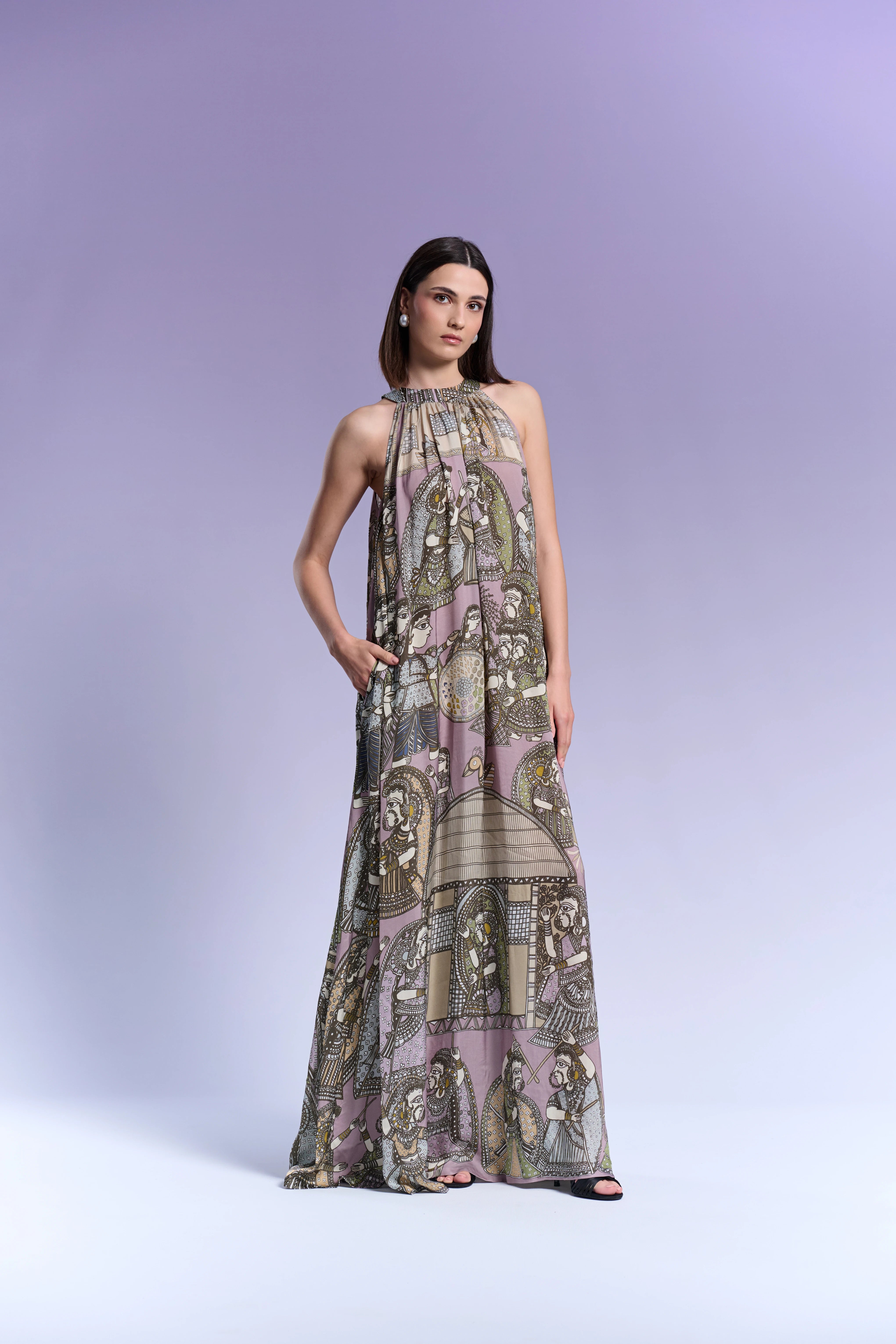 Long Dress - Purple Sage
