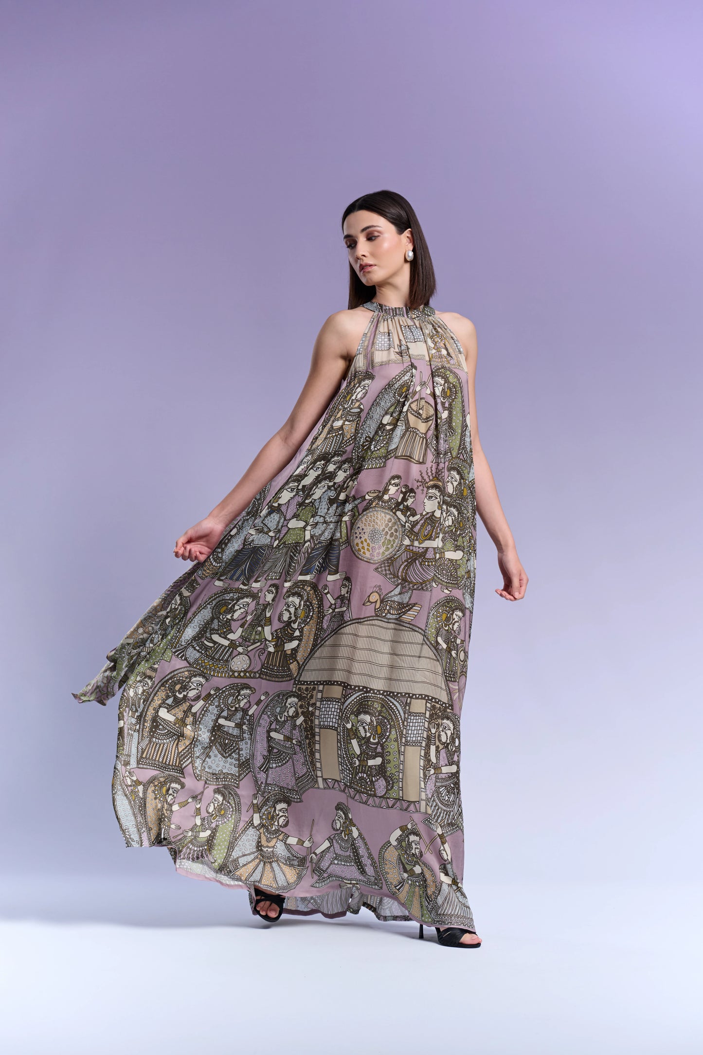 Long Dress - Purple Sage